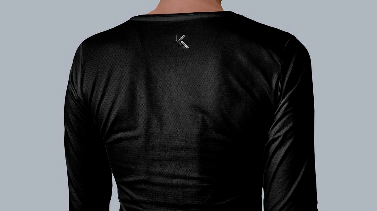 Polera manga larga Basic Negra