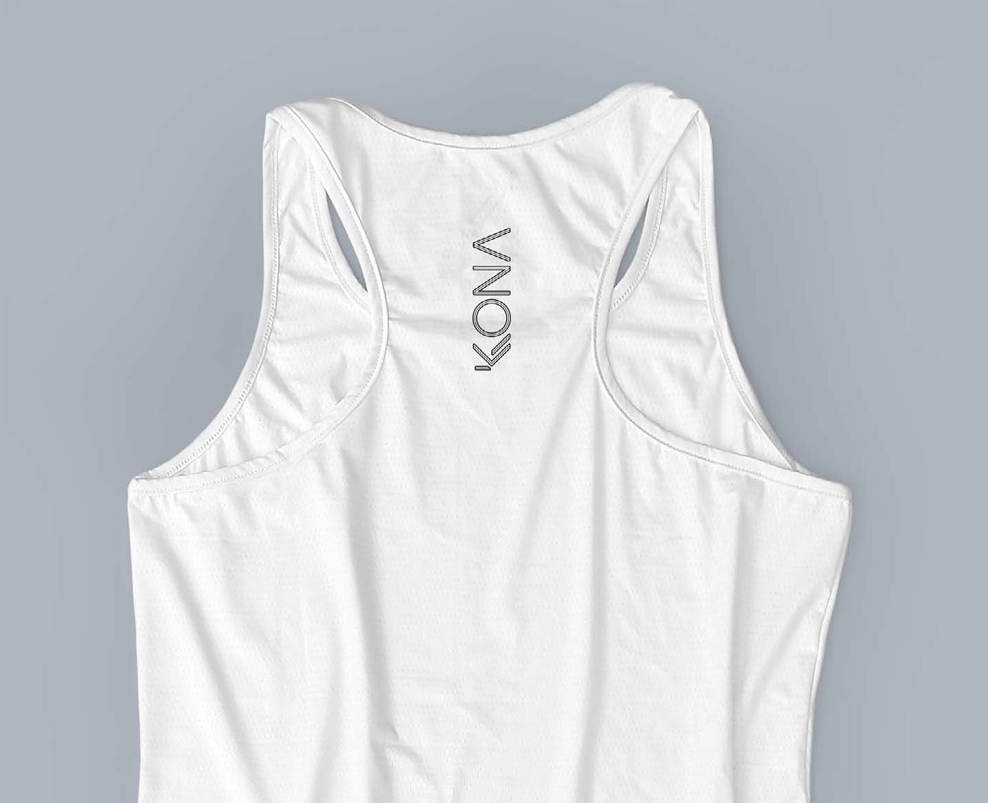 Polera sin manga Basic Blanca