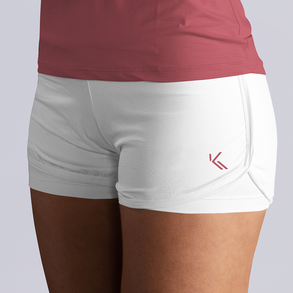 Shorts Kolors Blanco/ Letra Fuccia