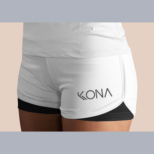 Shorts Basic Blanco/Negro