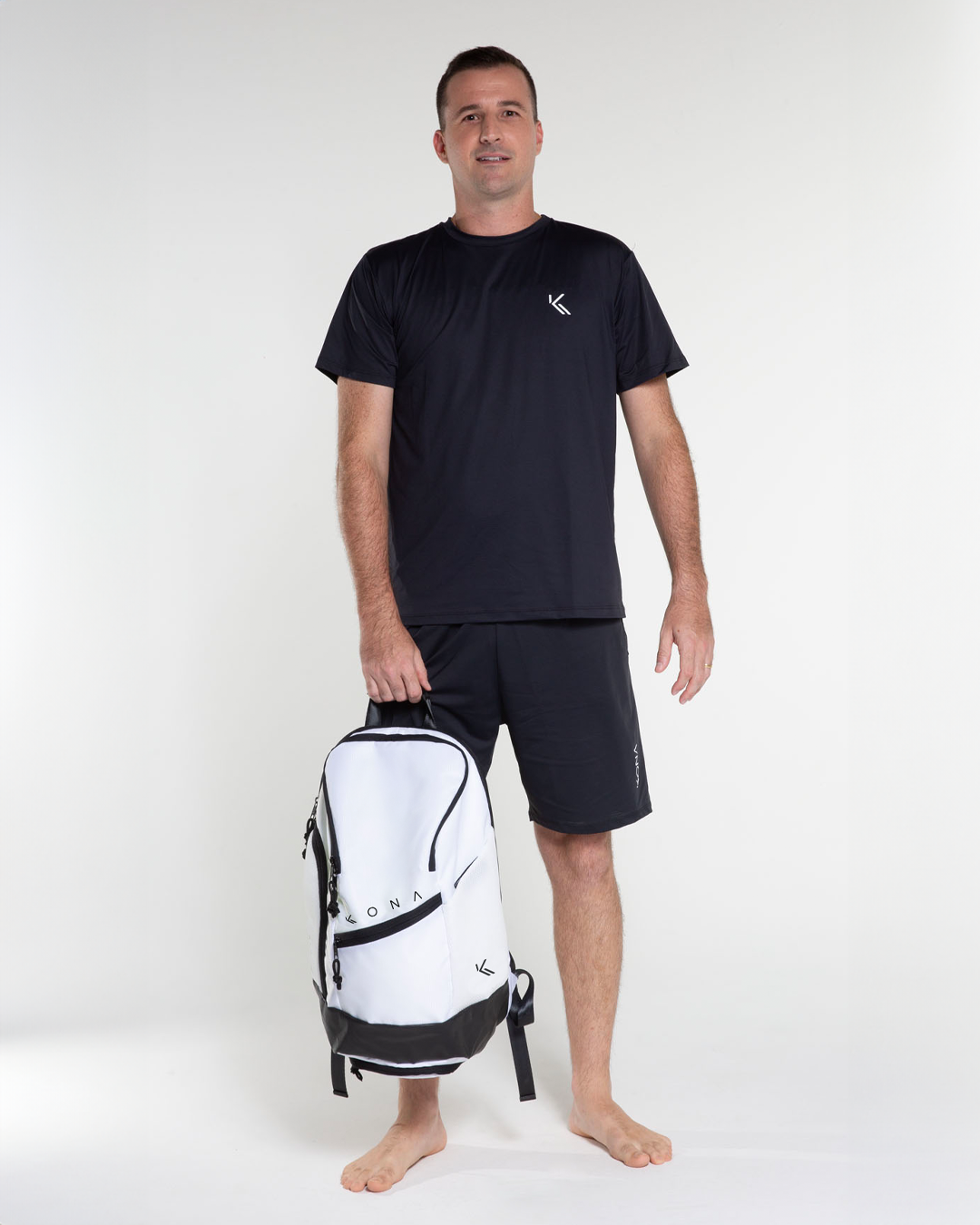 Mochila KONA PLUS Blanca C/ Negro